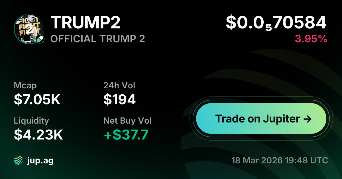 TRUMP2 $0.0₃30483 | Jupiter
