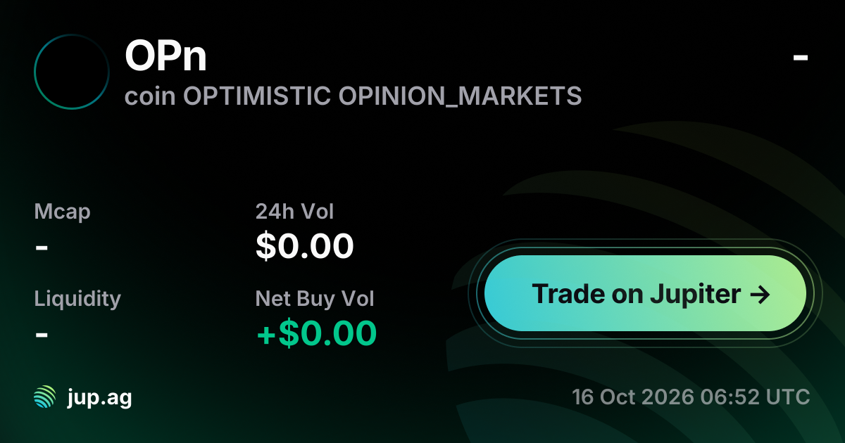 coin OPTIMISTIC OPINION_MARKETS Price Today, OPN to USD live price ...