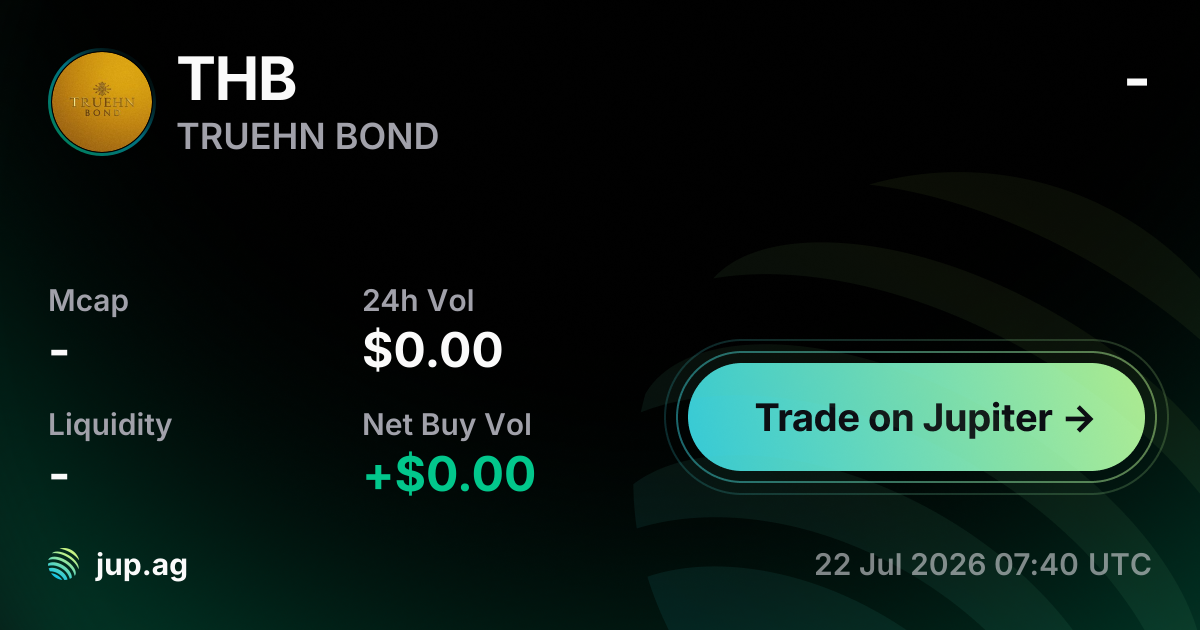 TRUEHN BOND Price Today, THB to USD live price chart, marketcap & news