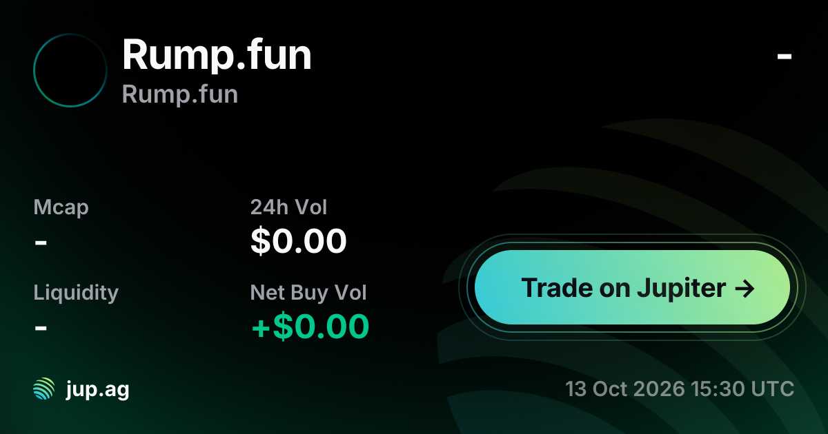 Fun Rump Rump.fun price today, RUMP.FUN to USD live price chart, marketcap ...