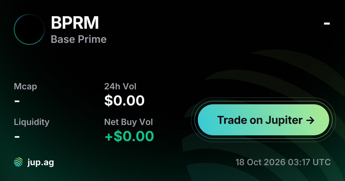 Base Prime price today, BPRM to USD live price chart, marketcap & news ...