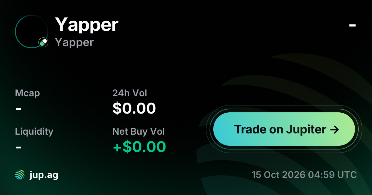 Yapper price today, YAPPER to USD live price chart, marketcap & news ...